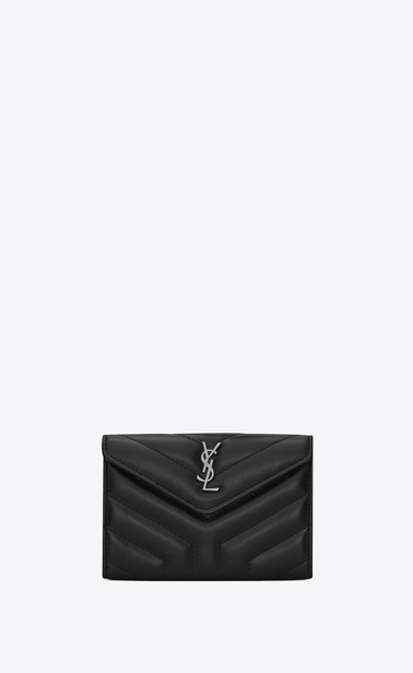 Loulou small envelop wallet in matelassé "y" leather